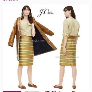 J. Crew Striped pencil skirt Size 14